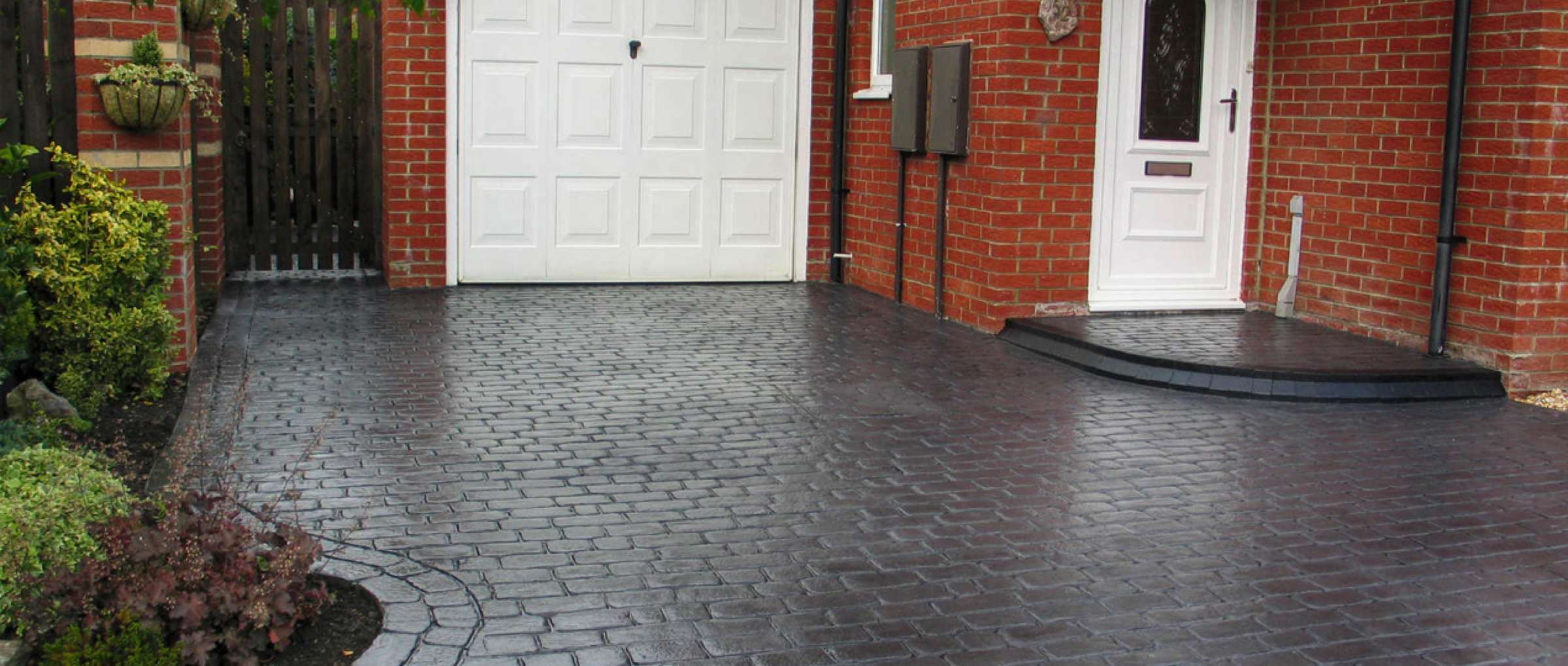 Printed concrete driveway Birmingham